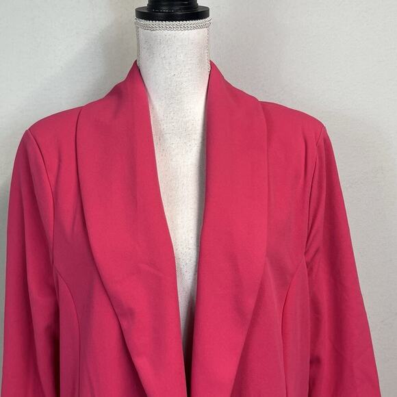 Dakota Blue Blazer Jacket size Extra Large Hot Pink Loose Fit Career Church - Picture 3 of 11